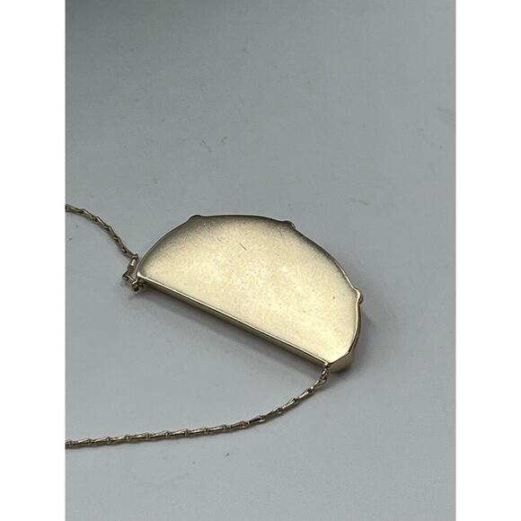 Stella & Dot Collector's Box Peach Pink Quartz Pendant Necklace - Picture 8 of 13